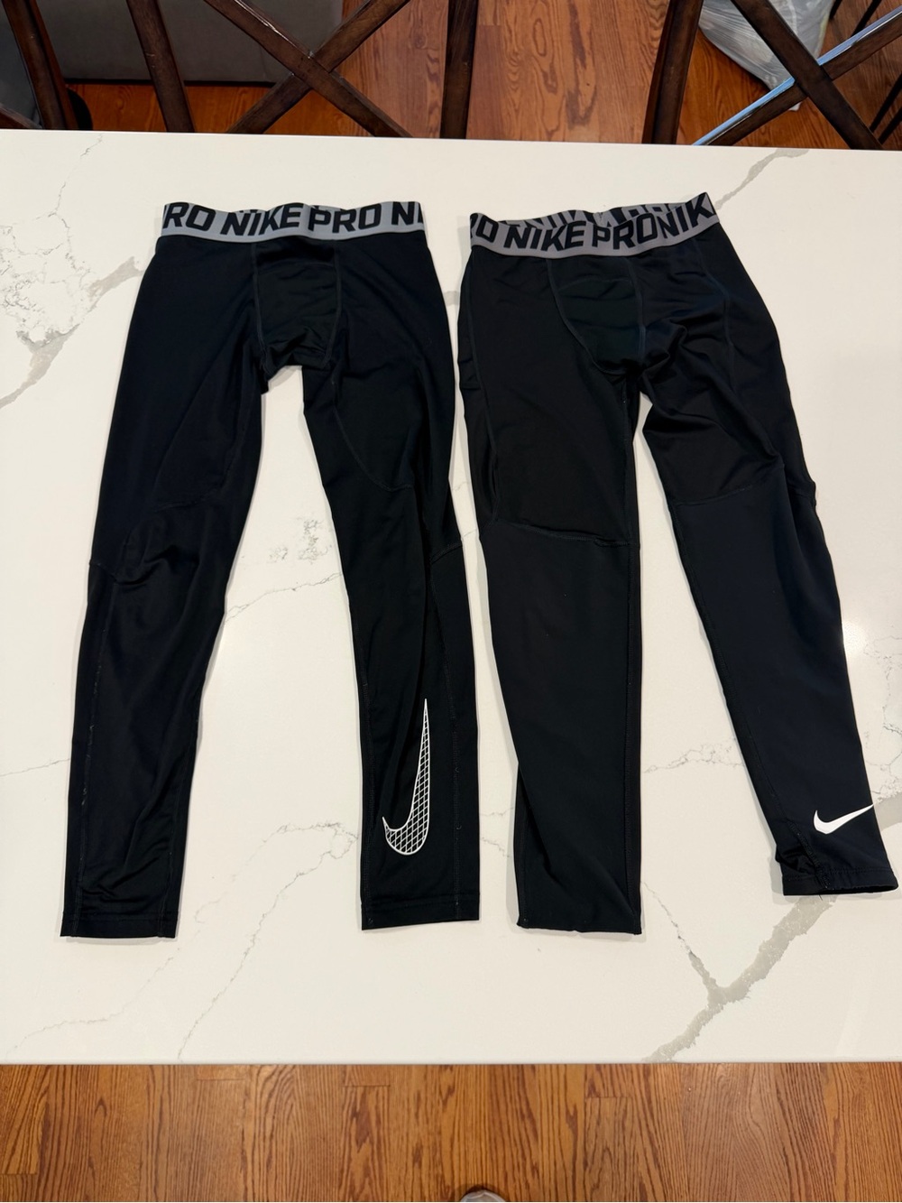 Nike Pro Kids Black Compression Leggings - 2 Pairs